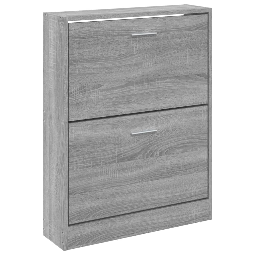 Sapateira 59x17x81 cm derivados de madeira sonoma cinza