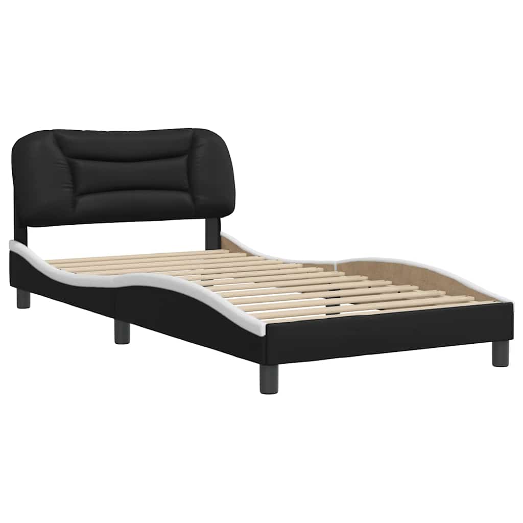Estrutura de cama sem colchão hvar 100x200 cm couro artificial