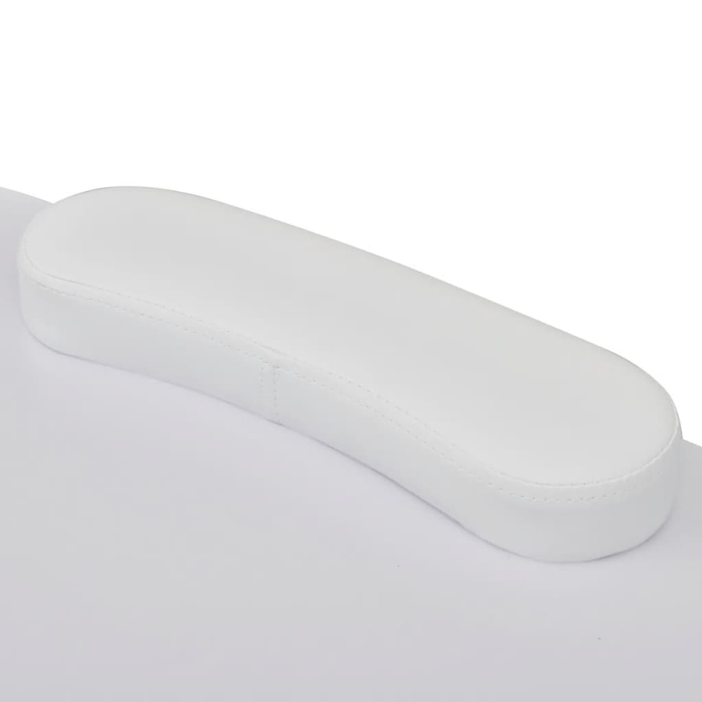 Mesa manicure dobrável com rodas, branca