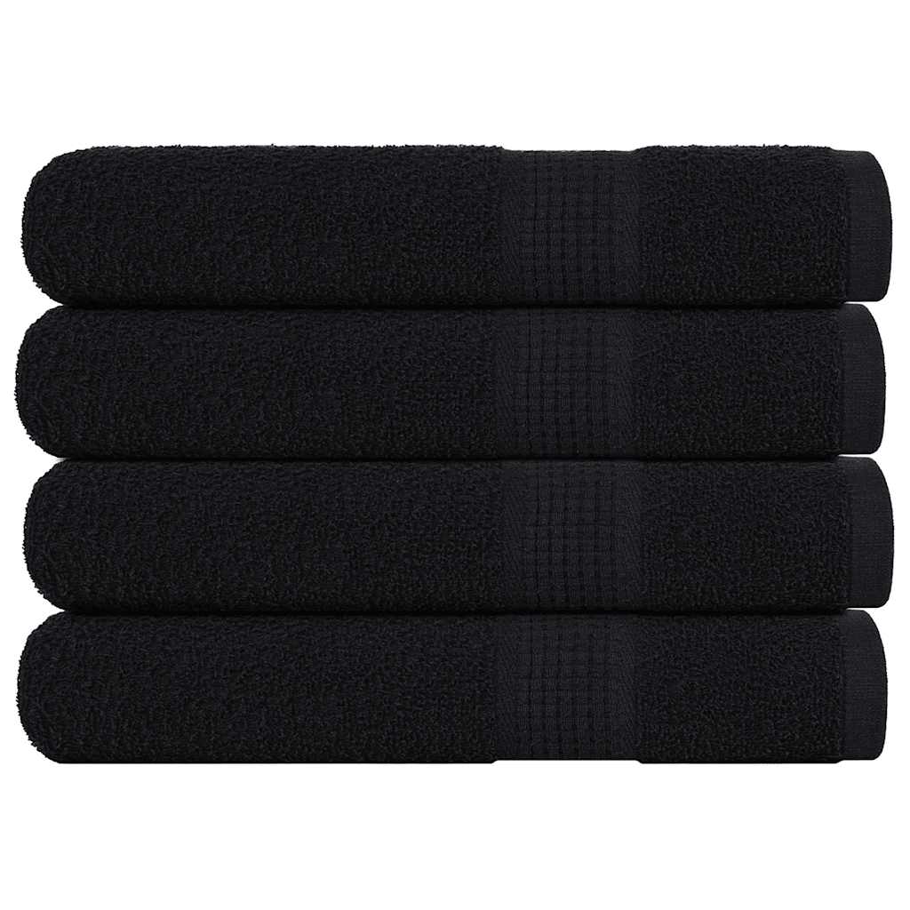 Toalhas frogn 4 pcs 100x200 cm 360 g/m² preto