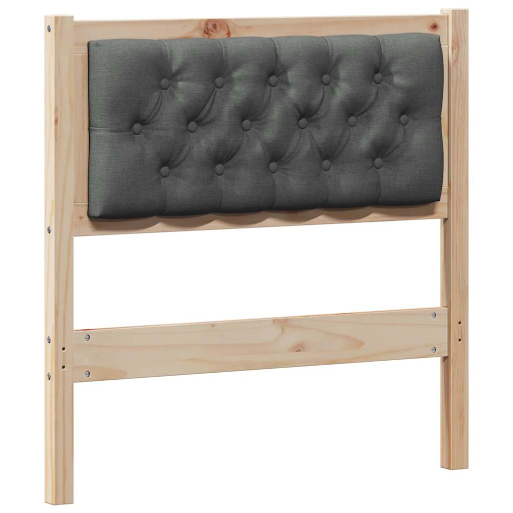 Cabeceira outros castanho e cinzento-escuro 80 cm