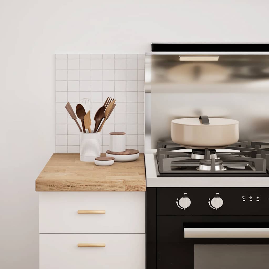 Bancada de cozinha retangular 40x63,5x4 cm carvalho maciça