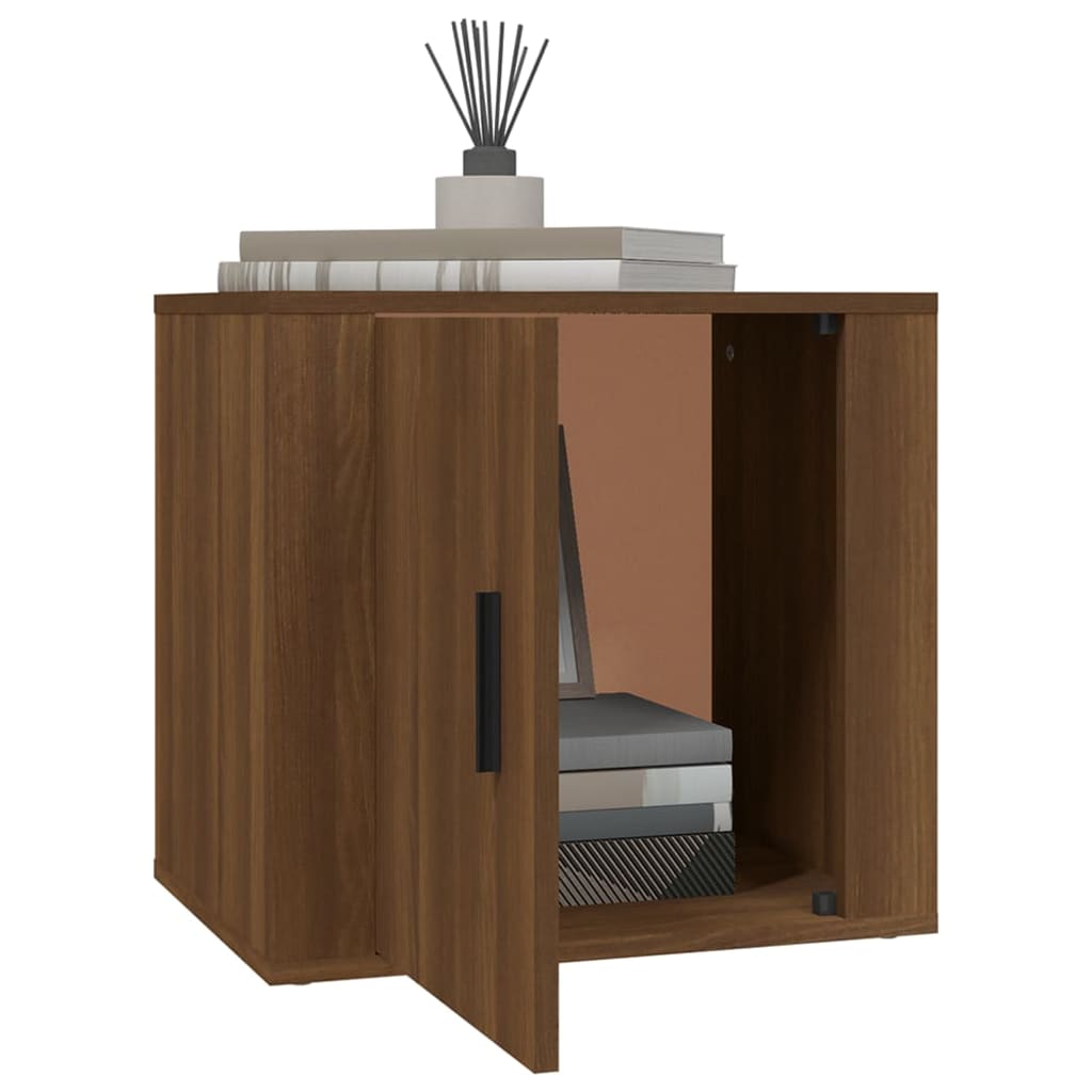 Mesa de cabeceira 50x39x47 cm cor carvalho castanho