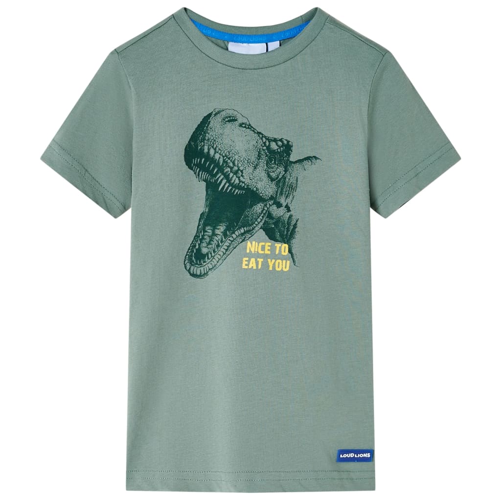 T-shirt para criança caqui 128