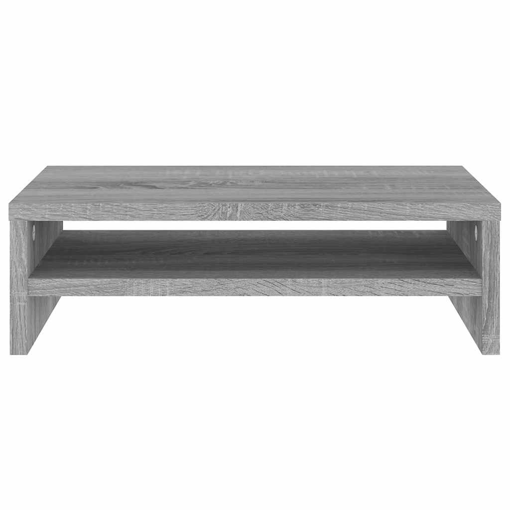 Suporte monitor 42x24x13cm derivados de madeira cinzento sonoma