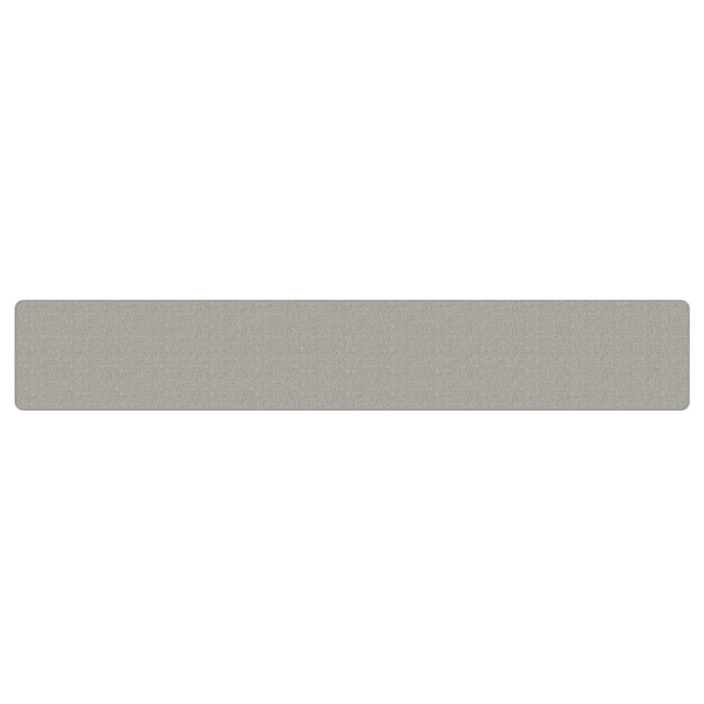 Tapete/passadeira 50x300 cm aspeto sisal platina