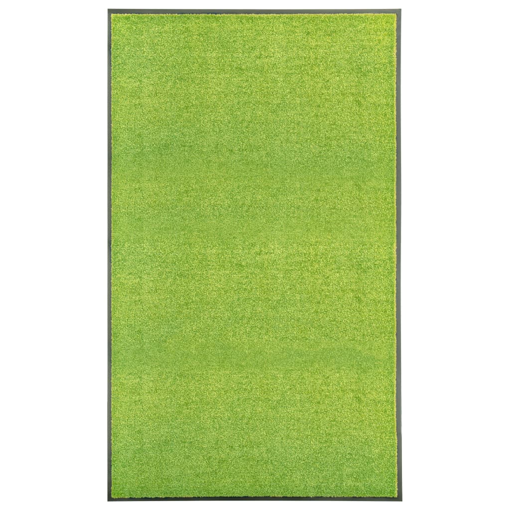 Tapete de porta lavável 90x150 cm verde