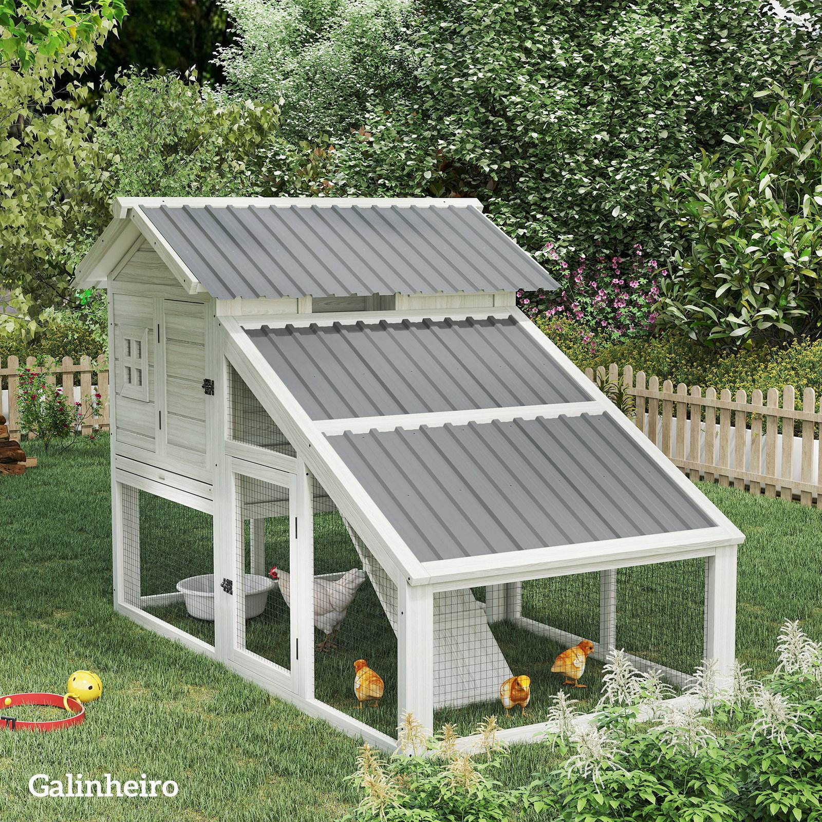 Conjunto de 12 painéis para teto de aço galvanizado chapas perfiladas de teto 7m² para abrigo de ferramentas 129x45 cm cinzento claro