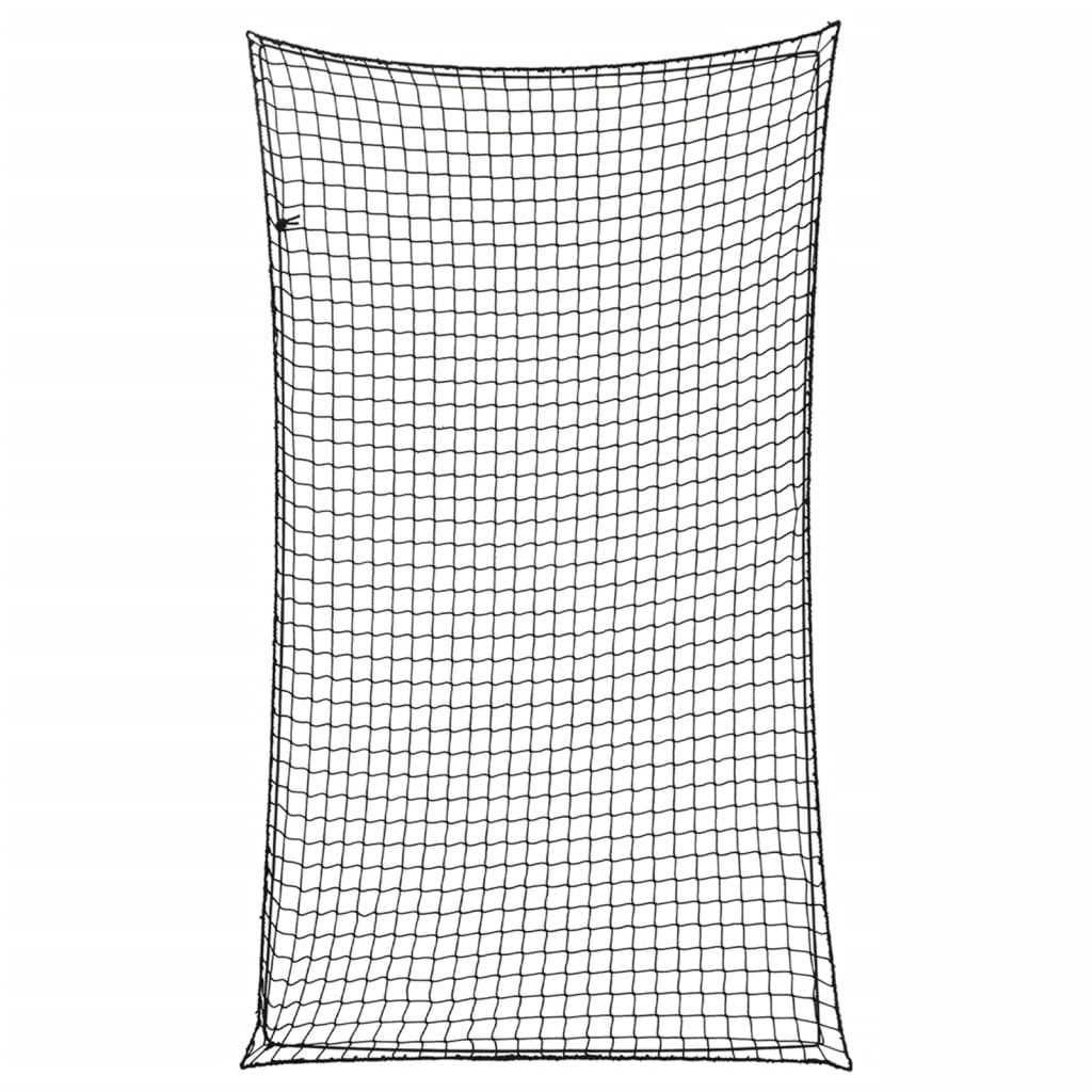 Rede para reboque com corda elástica 6x3,5 m PP preto