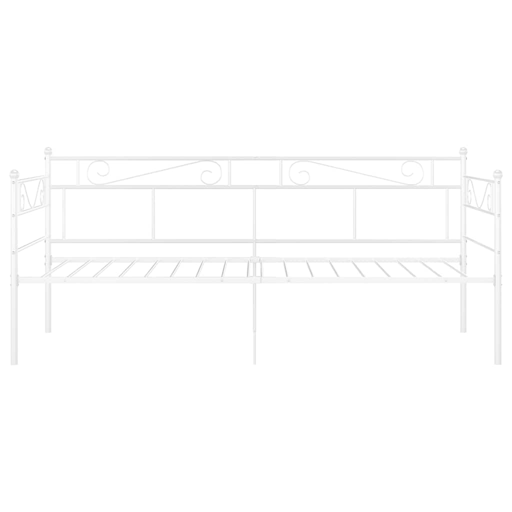 Sofá-cama 90x200 cm metal branco