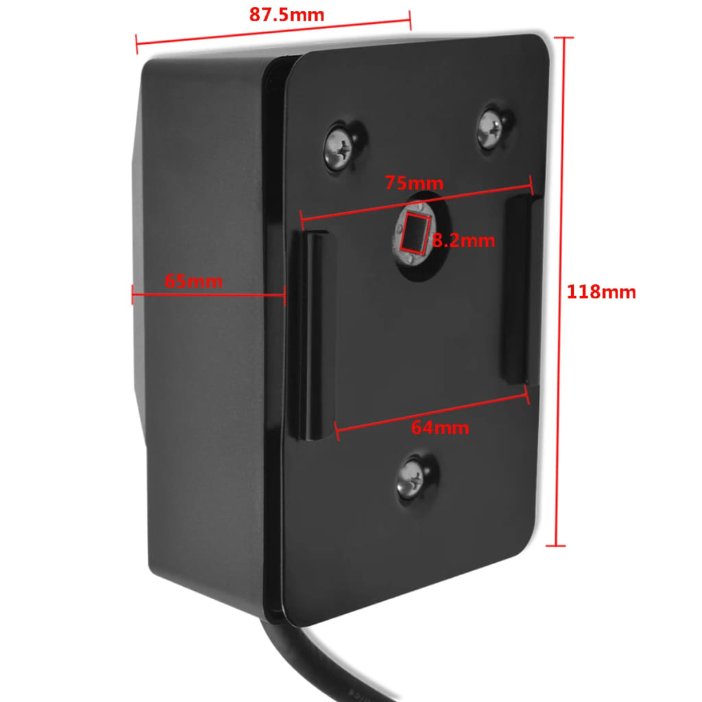 Espeto giratório para churrasqueira com motor 4 w preto