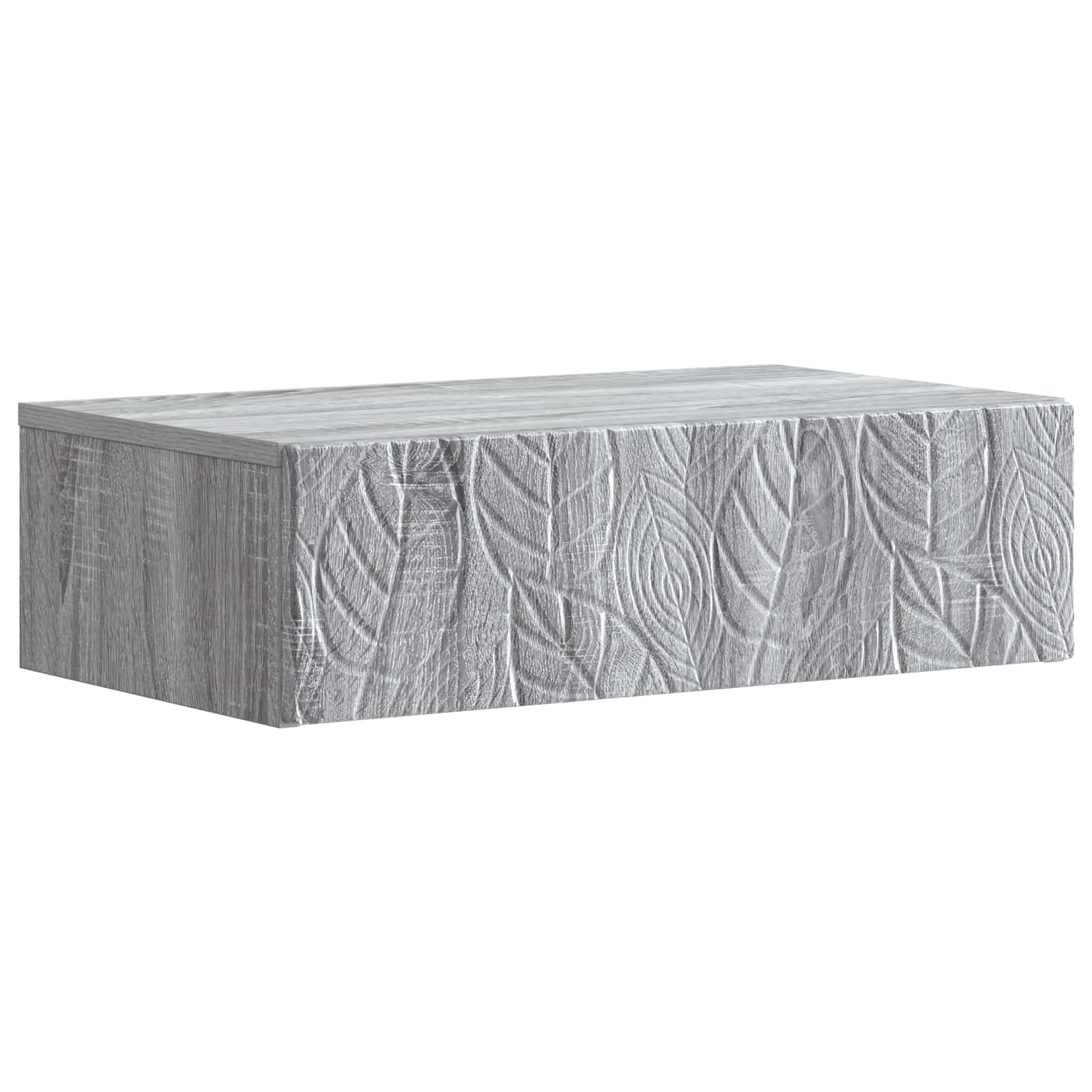 Mesa lateral de parede sonoma cinzento 87,5 x 34,5 x 17 cm