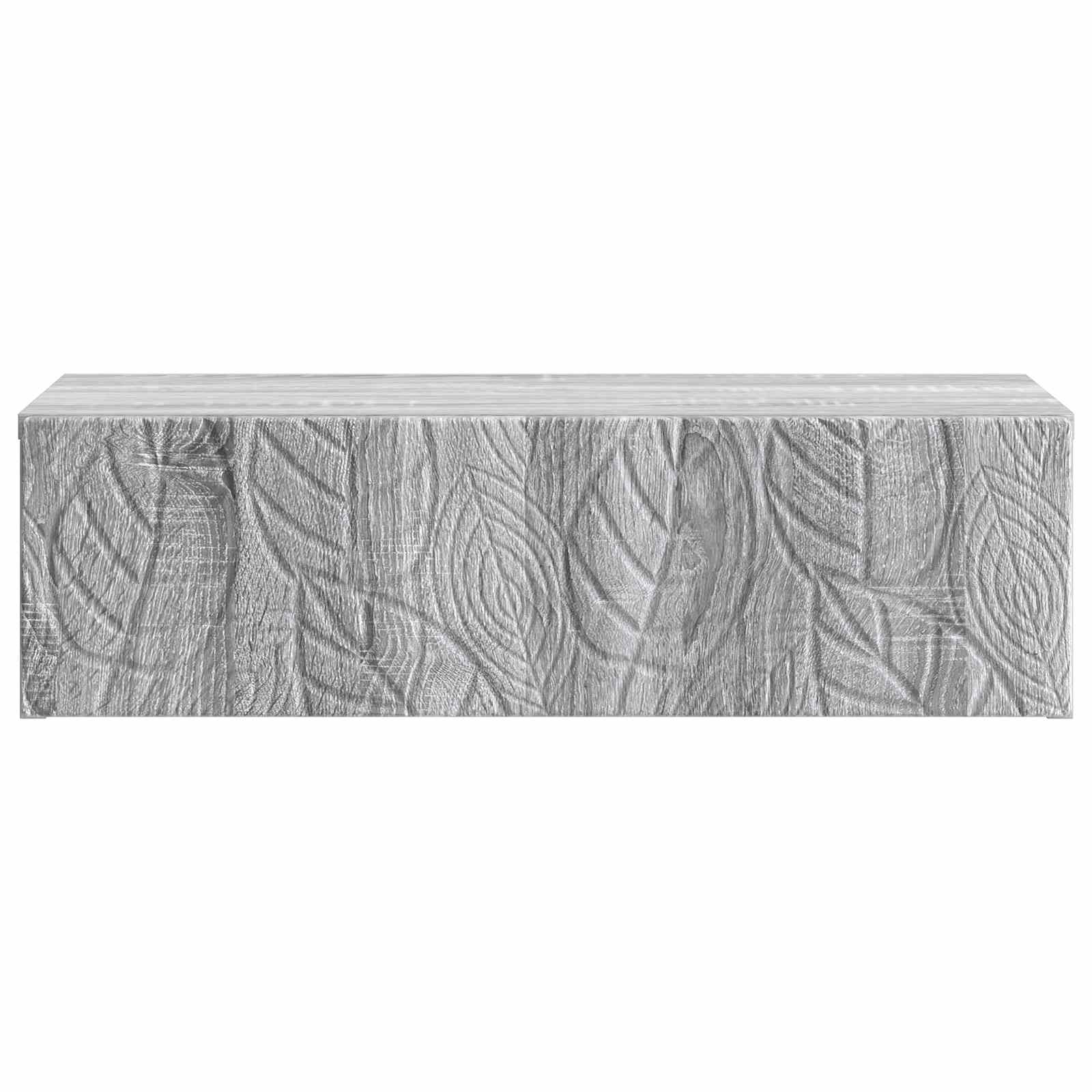 Mesa lateral de parede sonoma cinzento 87,5 x 34,5 x 17 cm