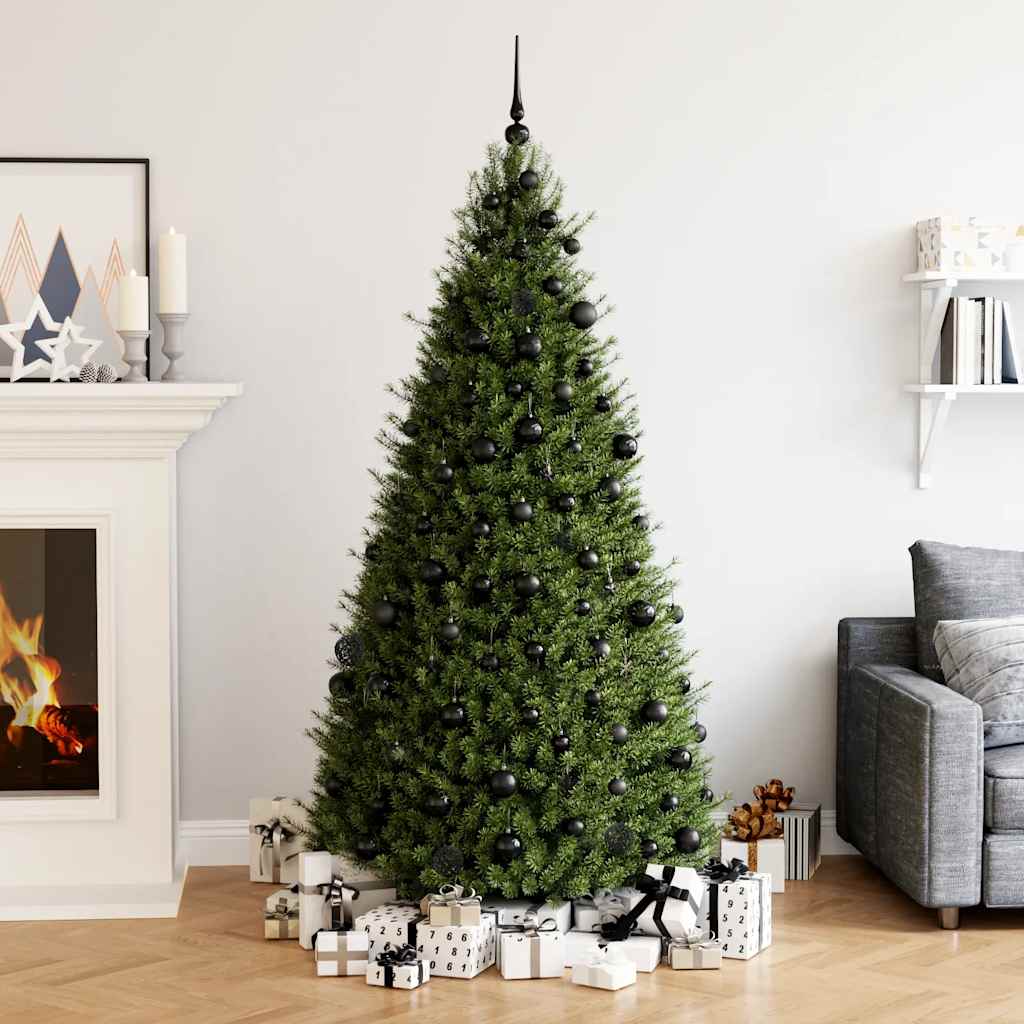 111 Pcs conjunto de enfeites de natal poliestireno preto