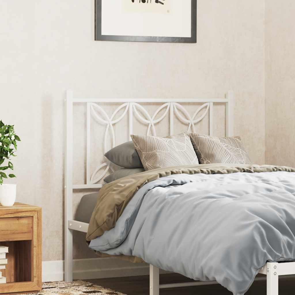 Cabeceira de substituição 75 cm metal branco