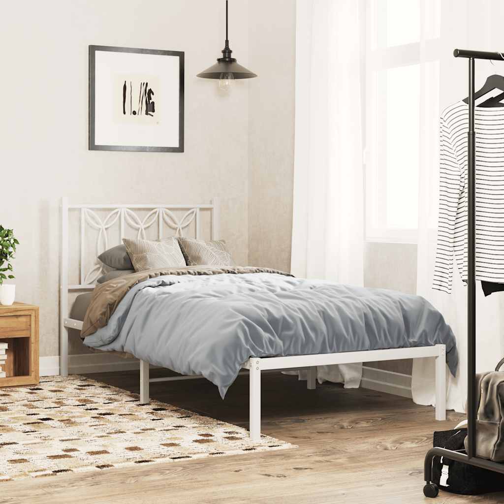 Cabeceira de substituição 75 cm metal branco