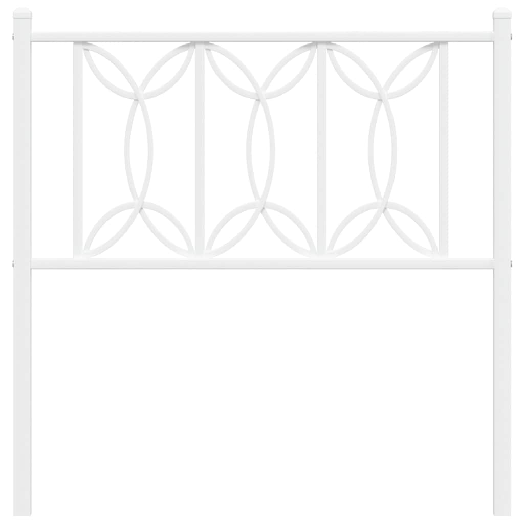 Cabeceira de substituição 75 cm metal branco