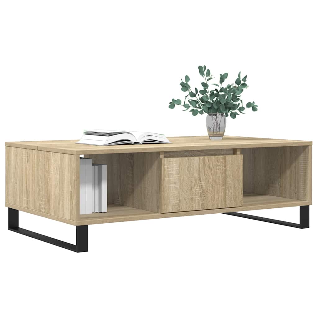 Mesa de centro 104x60x35cm derivados de madeira carvalho sonoma