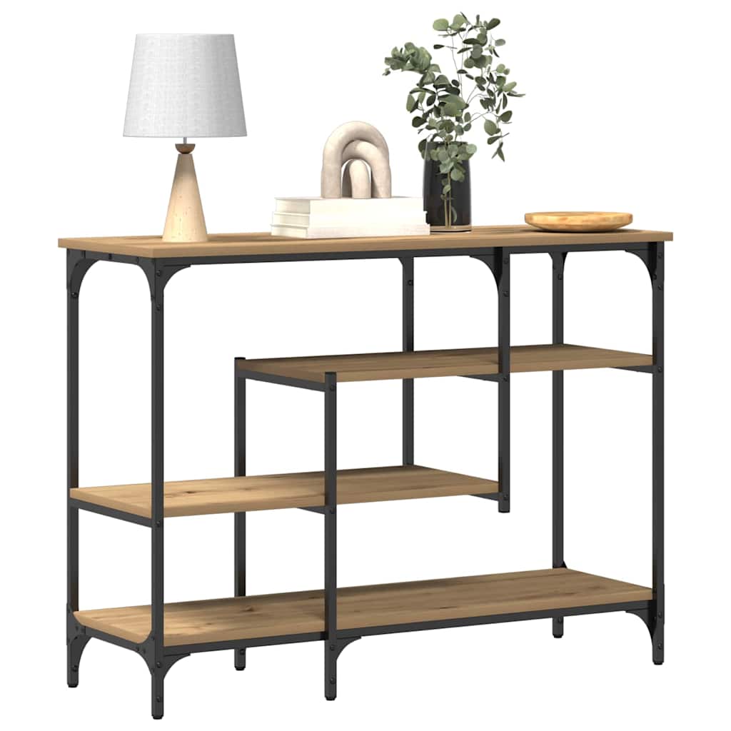 Mesa de console carvalho artisiano 100 x 35 x 75 cm