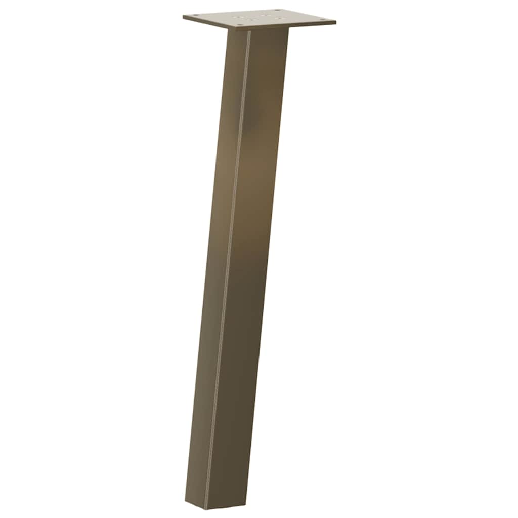 Pés para mesa de centro 4 peças aço natural 42 cm aço