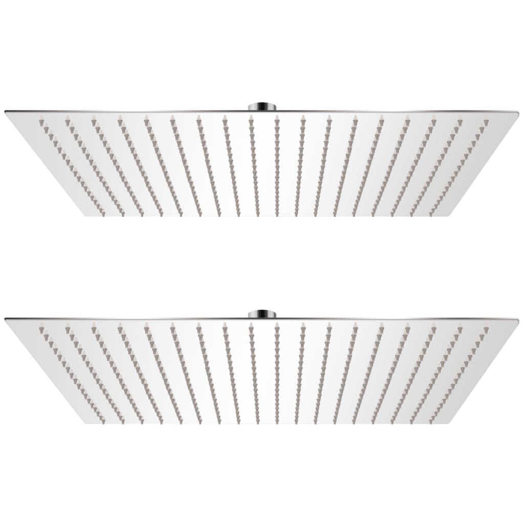 Cabeça de chuveiro 2 pcs aço inoxidável 50x50 cm