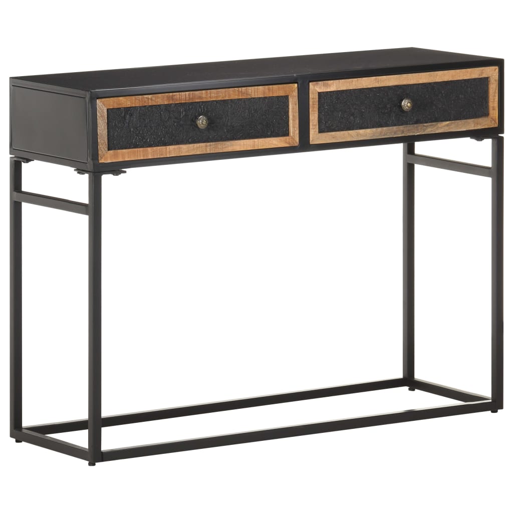 Mesa consola 100x35x75 cm madeira de mangueira maciça