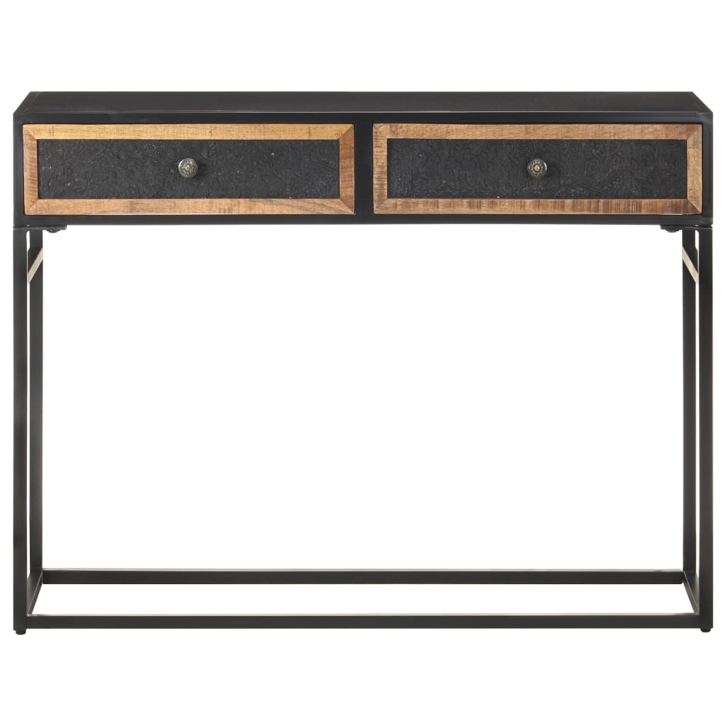 Mesa consola 100x35x75 cm madeira de mangueira maciça