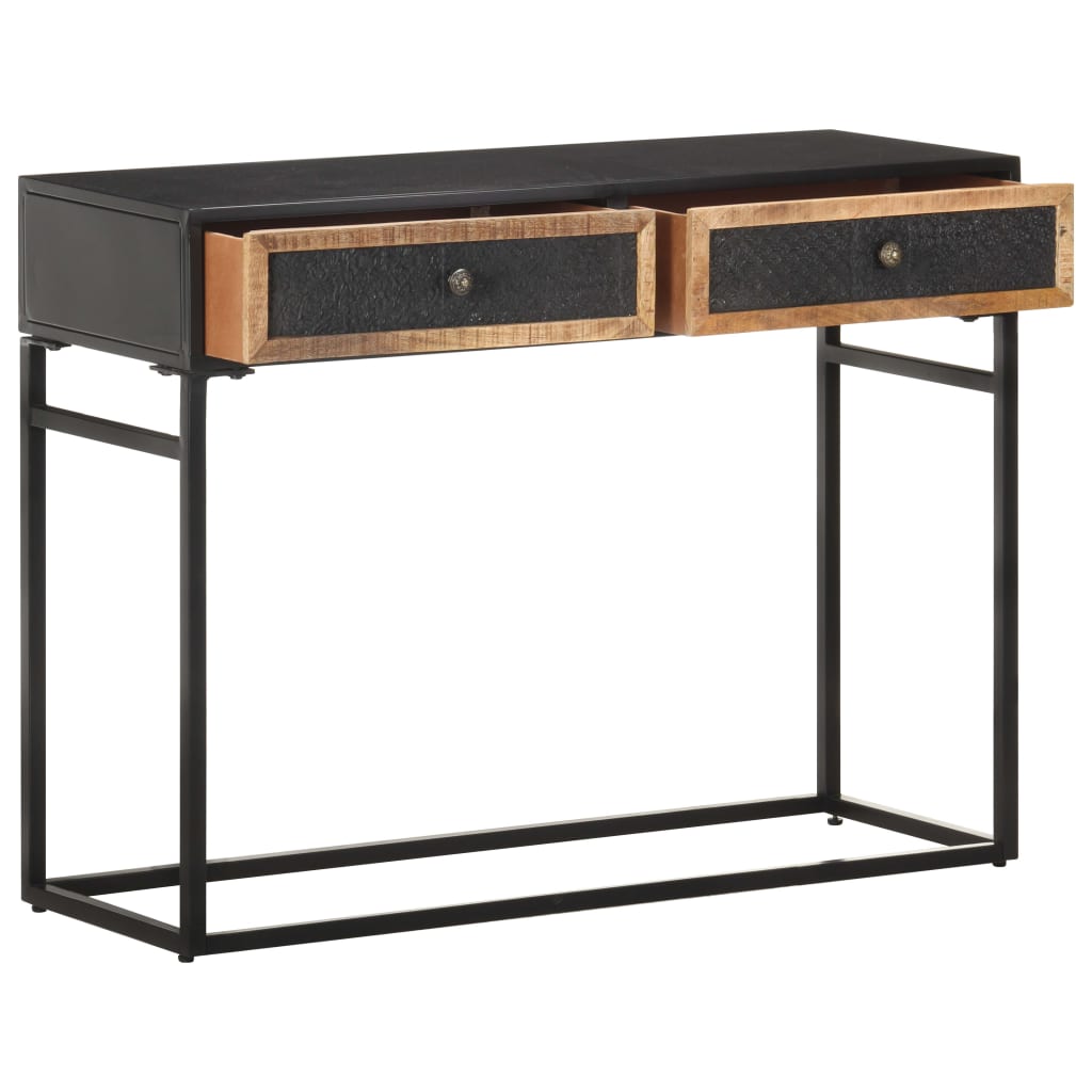 Mesa consola 100x35x75 cm madeira de mangueira maciça