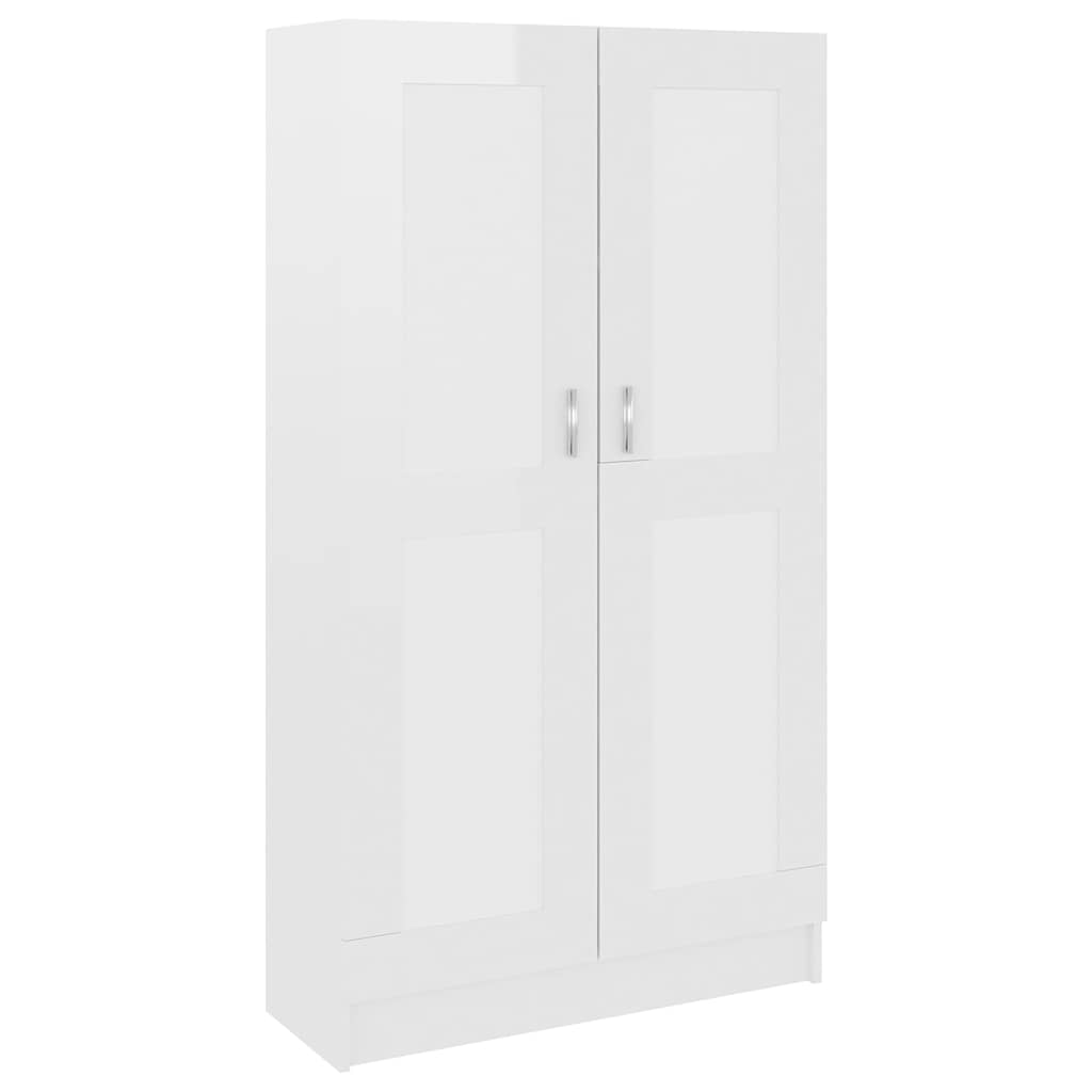 Estante 82,5x30,5x150 cm derivados de madeira branco brilhante