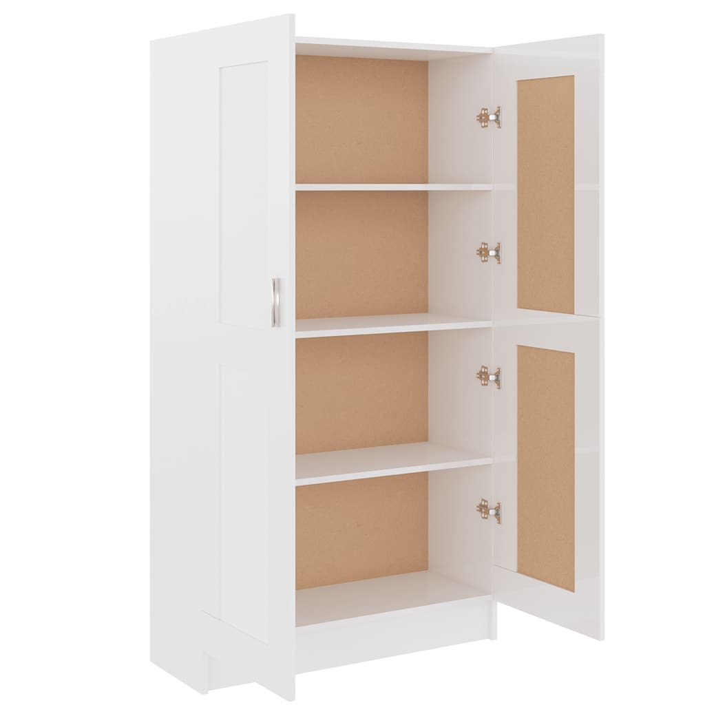 Estante 82,5x30,5x150 cm derivados de madeira branco brilhante
