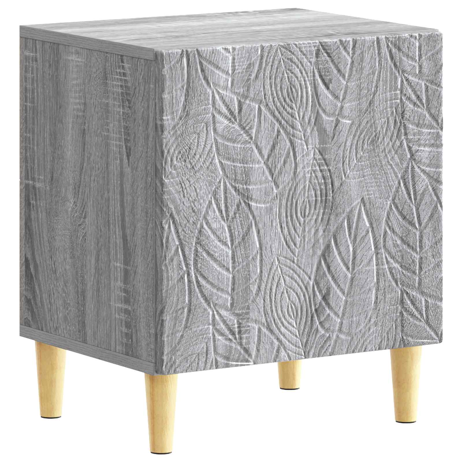 Mesa-de-cabeceira 2 unid. sonoma cinzento 43 x 34,5 x 50 cm