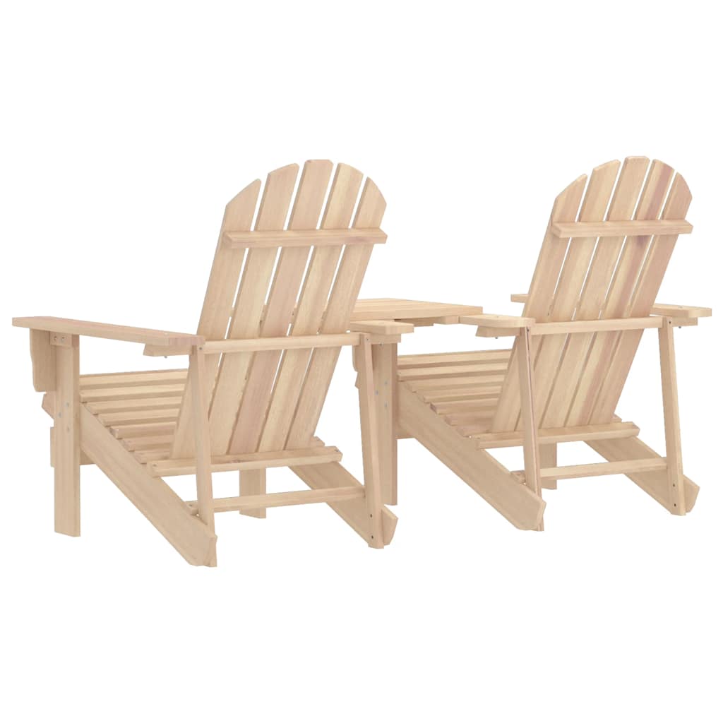Cadeiras jardim adirondack + mesa centro madeira abeto maciça