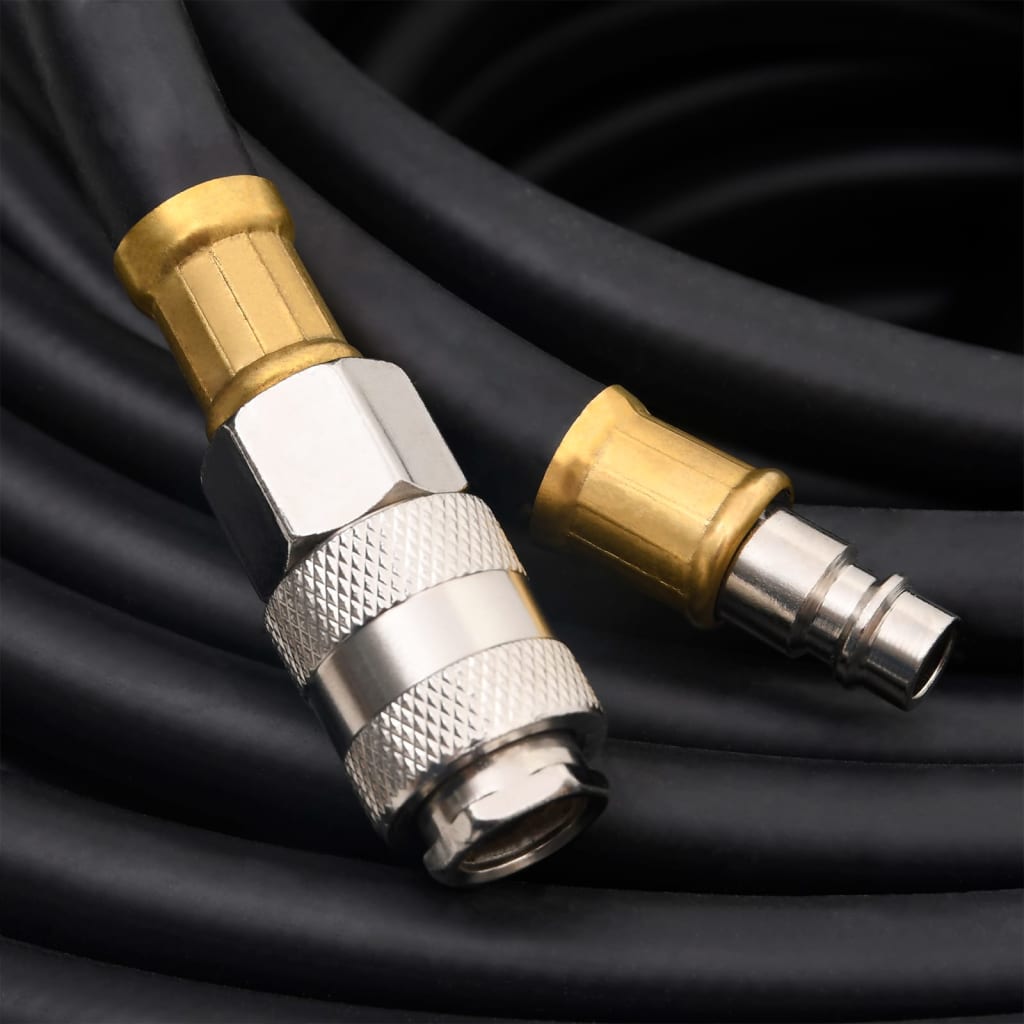 Mangueira de ar híbrida 0,6" 20 m borracha e PVC preto