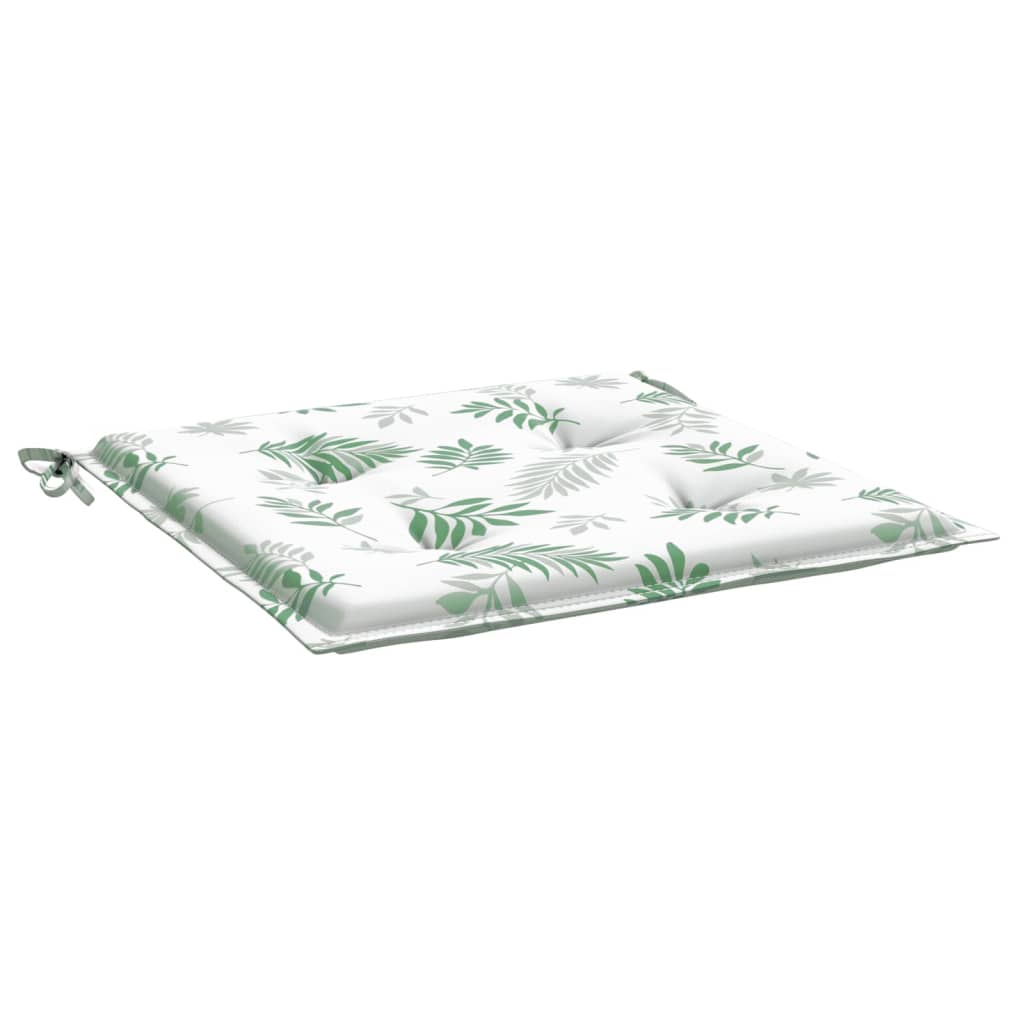Almofadões p/ cadeira 2pcs 40x40x4cm tecido padrão folhas