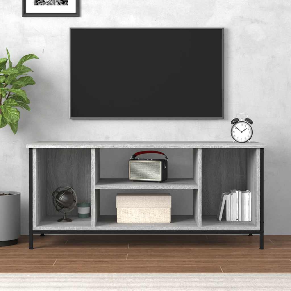 Móvel de TV 102x35x45 cm derivados de madeira cinzento sonoma