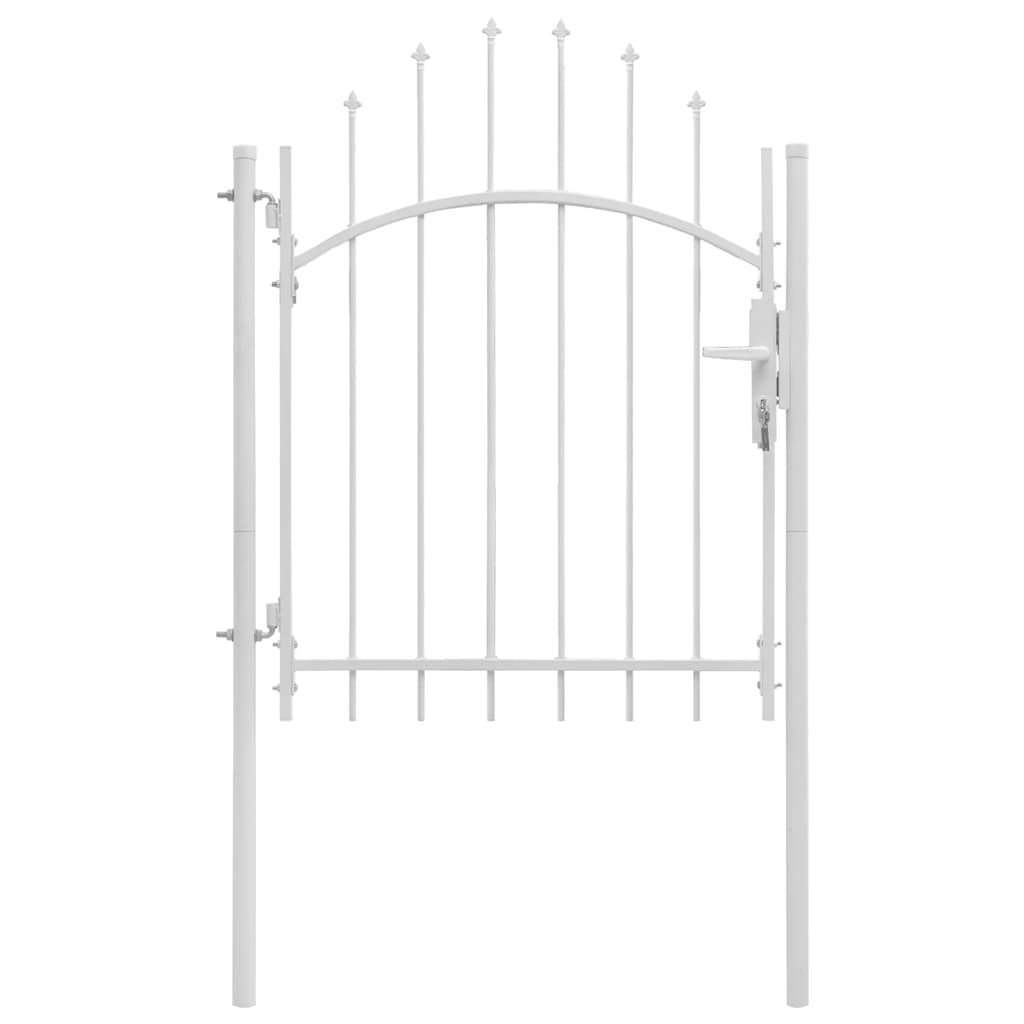 Portão de jardim woerden aço 1x1,5m branco