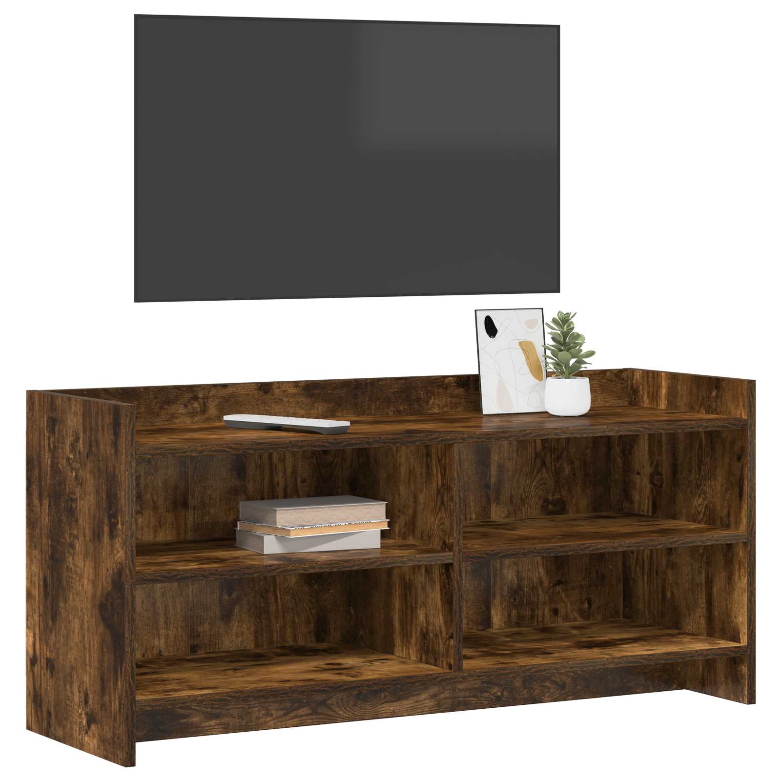 Gabinete para TV 100 x 33 x 47 cm carvalho fumado