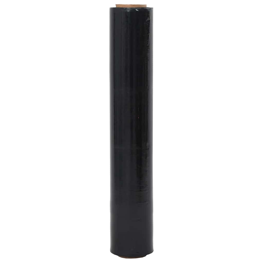 Película extensível 2 unid preto 17 μm 50 cm x 150 m