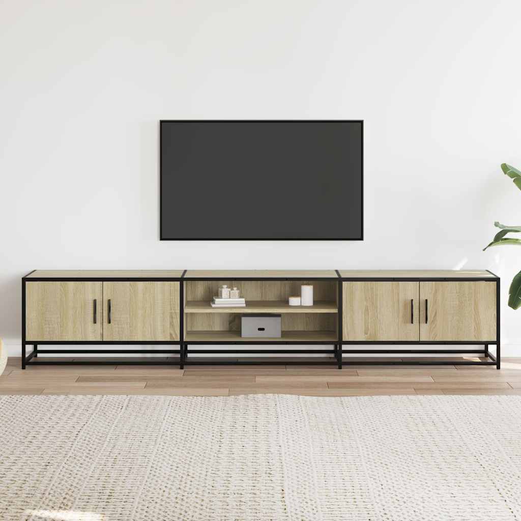 Móvel de TV 210x35x41 cm derivados de madeira carvalho sonoma