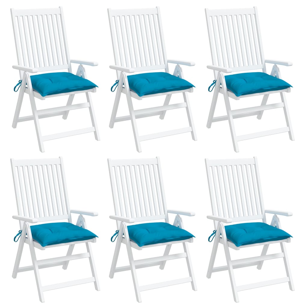 Almofadões p/ móveis de paletes 6 pcs tecido oxford azul-claro