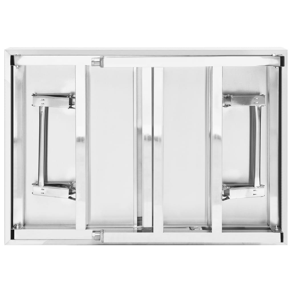 Mesa de trabalho de cozinha dobrável 85x60x80 cm aço inoxidável