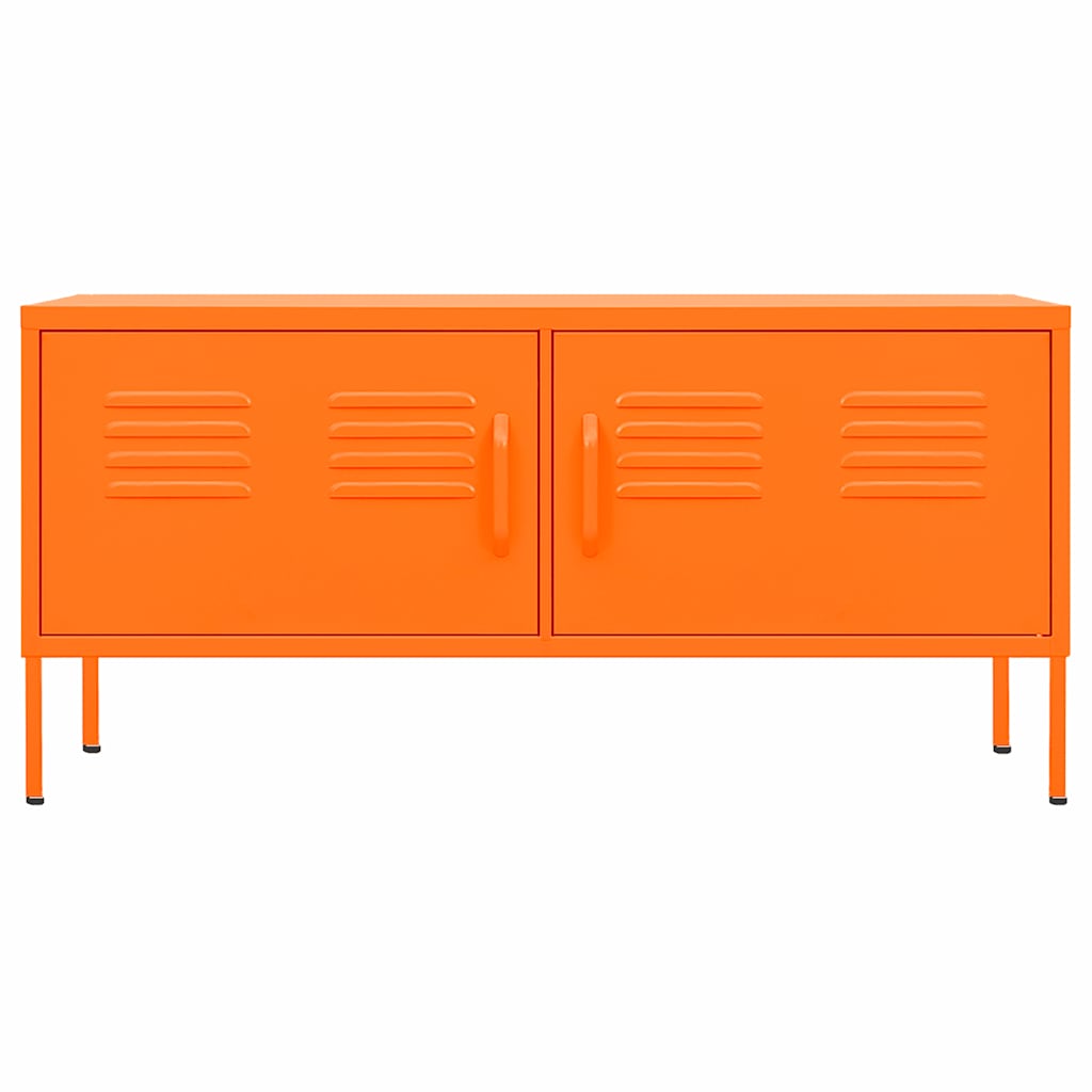 Móvel de TV aço 105x35x50 cm laranja
