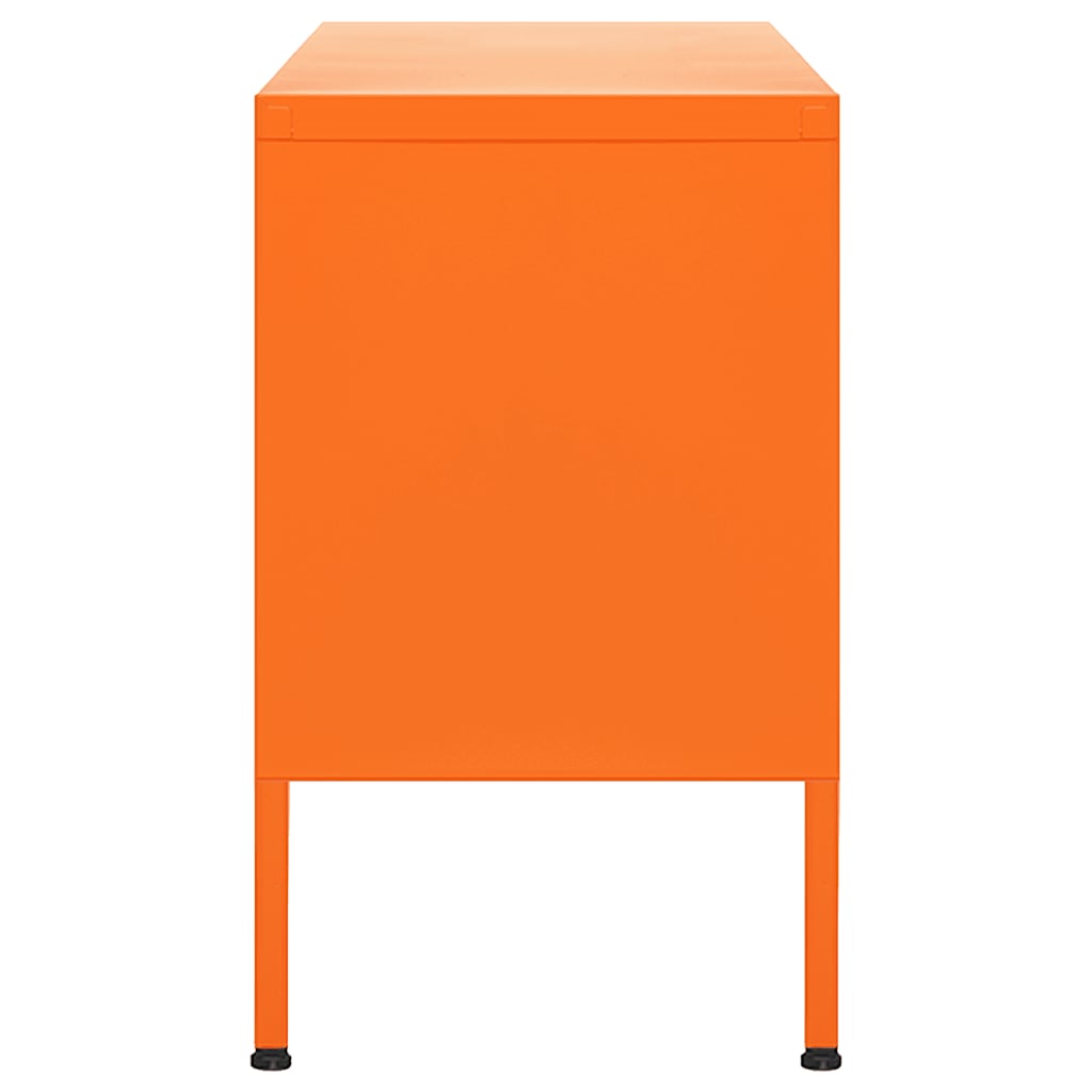 Móvel de TV aço 105x35x50 cm laranja