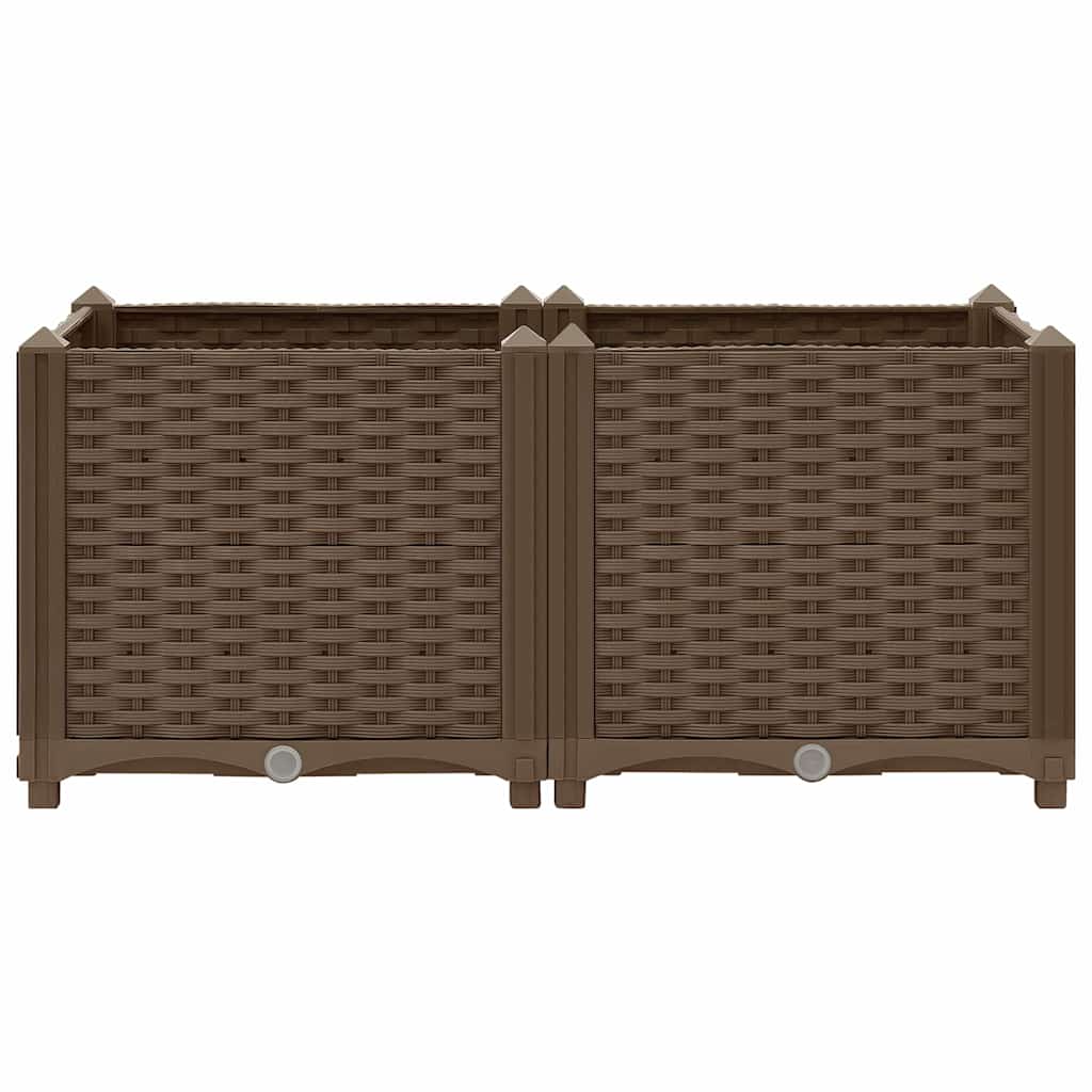 Canteiro elevado 80x40x38 cm polipropileno