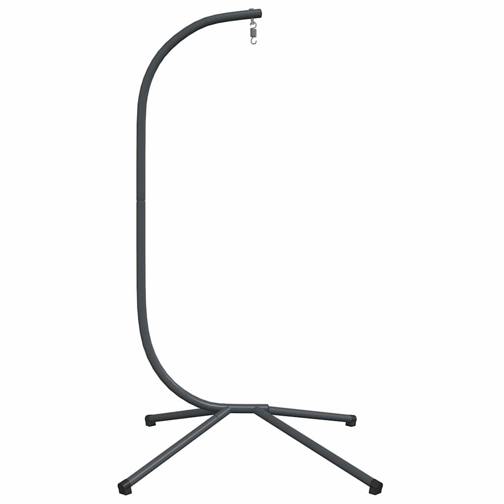 Suporte para cadeira suspensa egg sem cesto em aço antracite