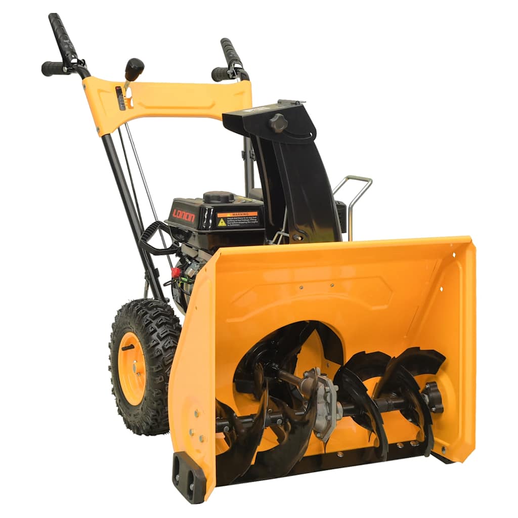Lançador de neve 6,5 cv amarelo e preto