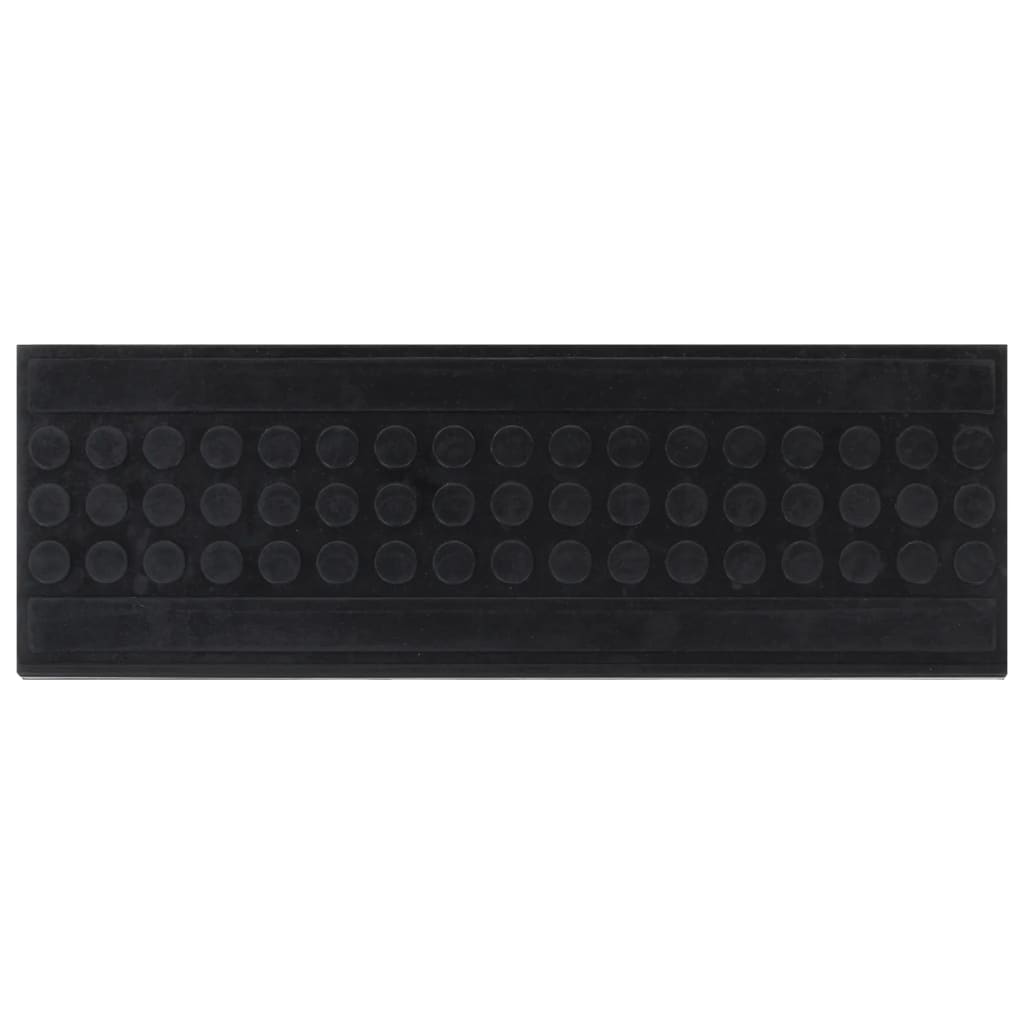 Tapetes para degraus de escada 10 pcs 25x75 cm borracha