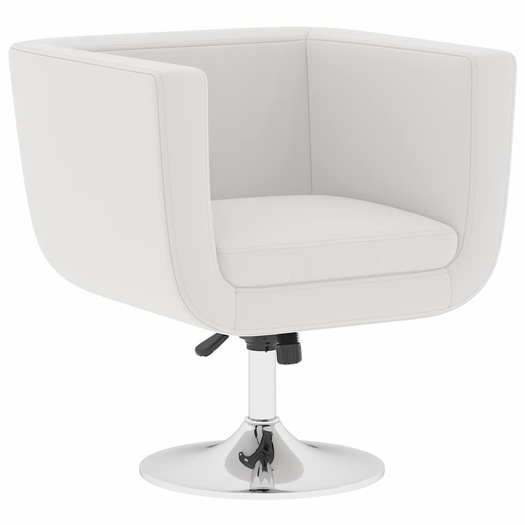 Cadeiras de bar 2 pcs couro artificial branco