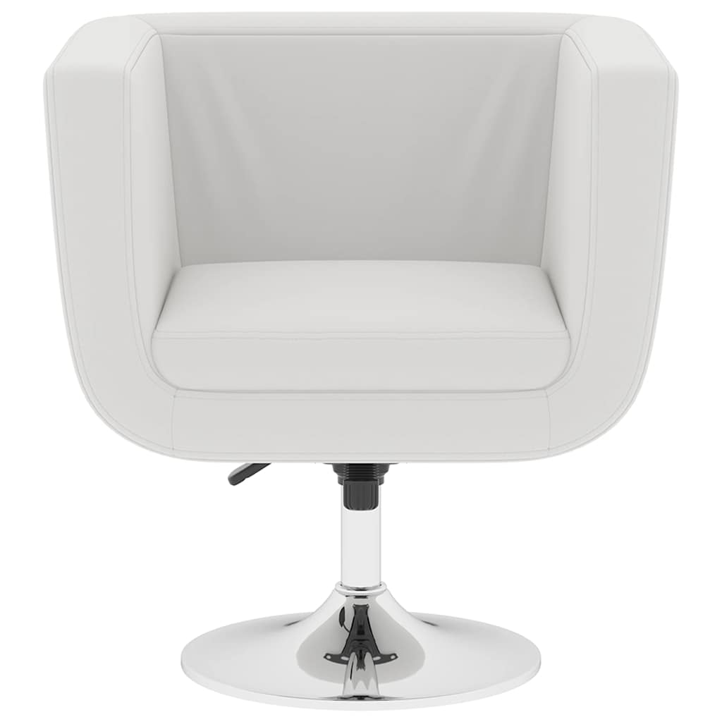 Cadeiras de bar 2 pcs couro artificial branco