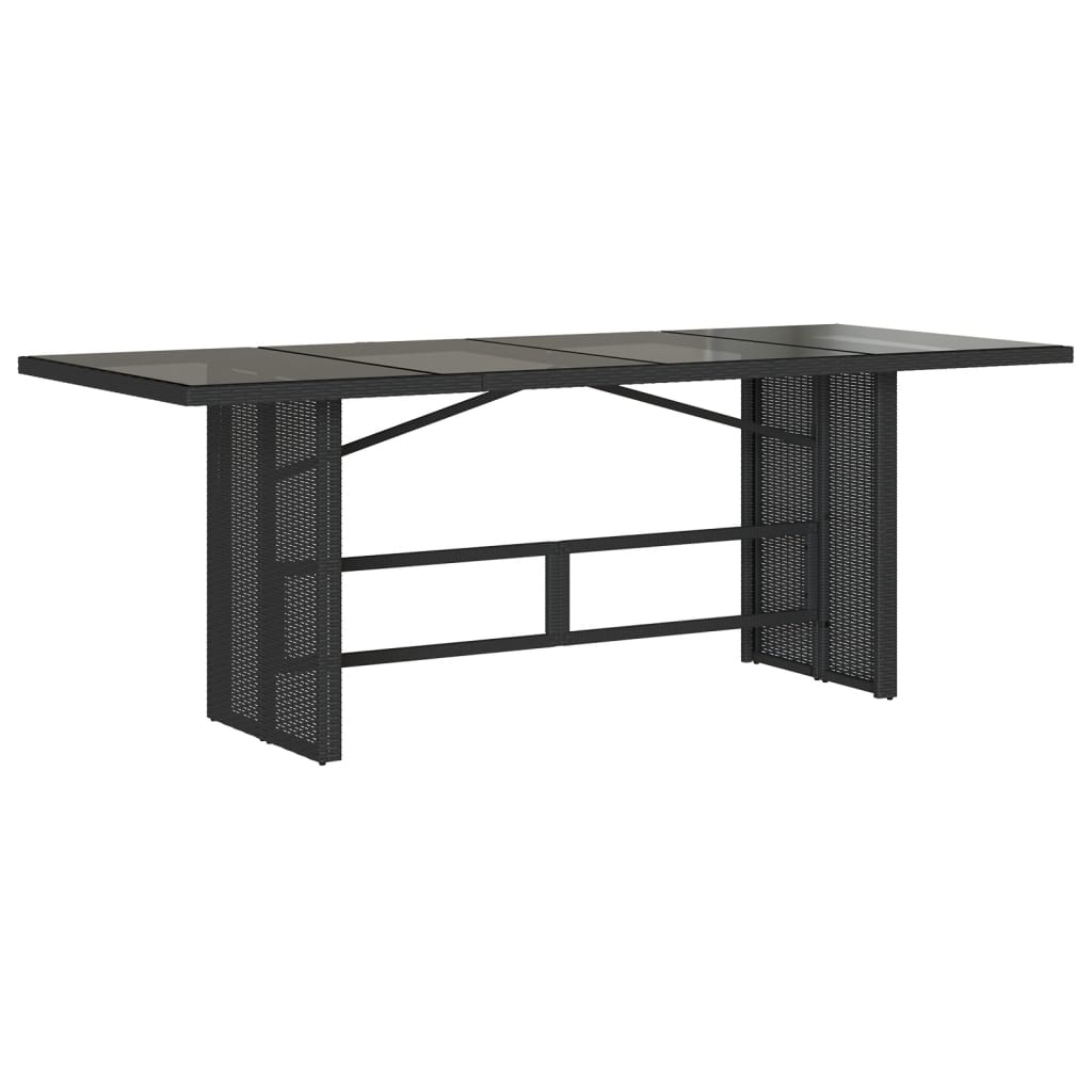 9 Pcs conjunto de jantar p/ jardim c/ almofadões vime PE preto